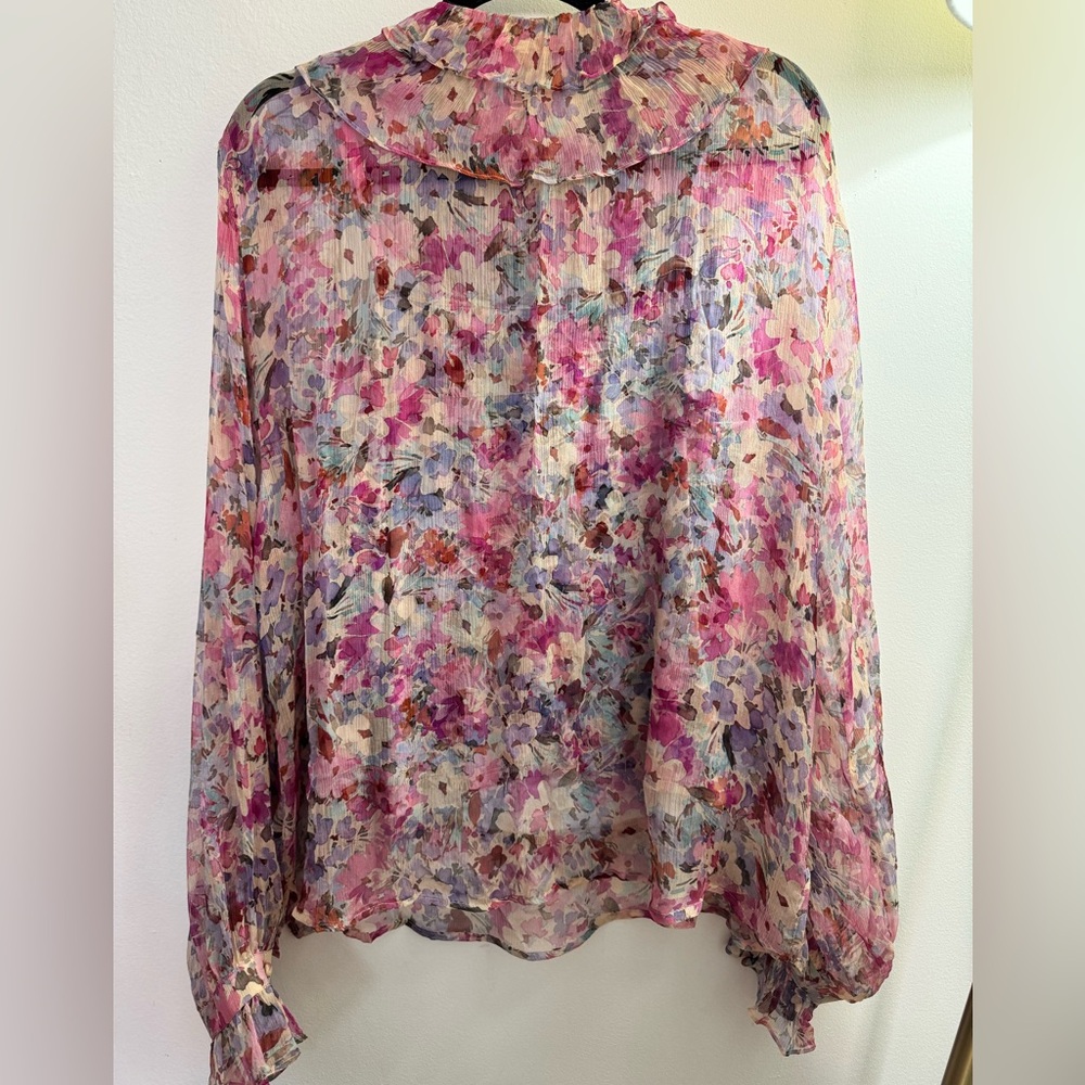 Johnny Was Chiffon Blouse - Picture 2 of 2